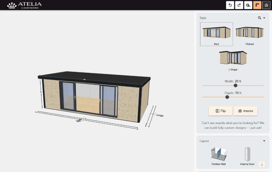 Atelia 3D configurator