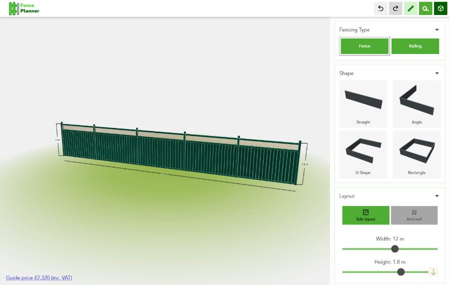 Fencing Configurator 3D configurator